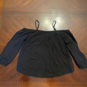 Old Navy Black Off Shoulder Top XS